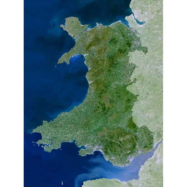 Planet Observer Mappa Regionale Regione del Galles