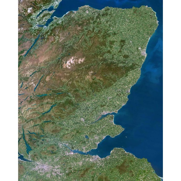 Planet Observer Mappa Regionale Regione delle montagne Grampiane