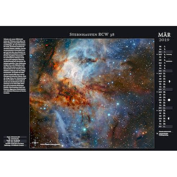 Astronomie-Verlag Weltraum-Kalender 2019