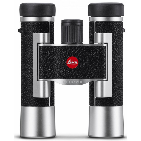 Leica Binocolo Ultravid 10x25 in pelle, argento