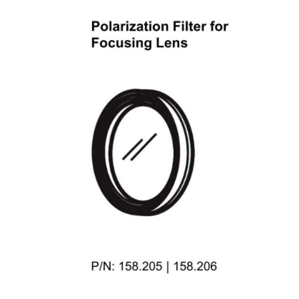 SCHOTT Filtro polarizzatore per adattatore di messa a fuoco, girevole Ø <= 9 mm