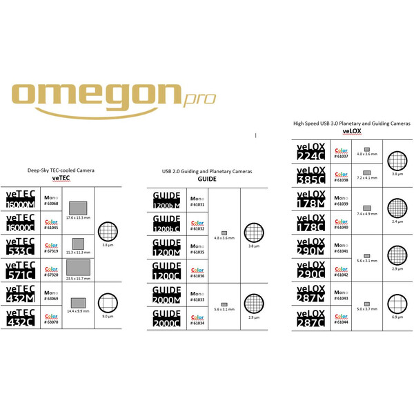 Omegon Fotocamera veTEC 16000 M Mono