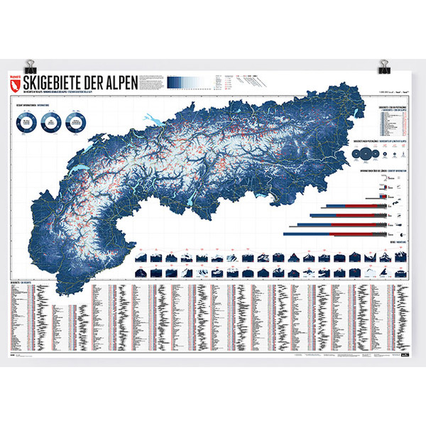 Marmota Maps Mappa Regionale Map of the Alps with 609 Ski Resorts