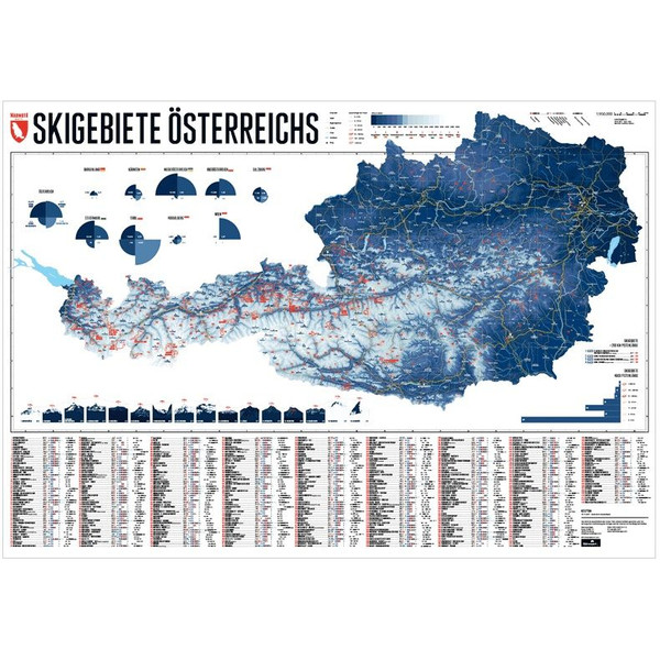 Marmota Maps Mappa Stazioni sciistiche dell'Austria