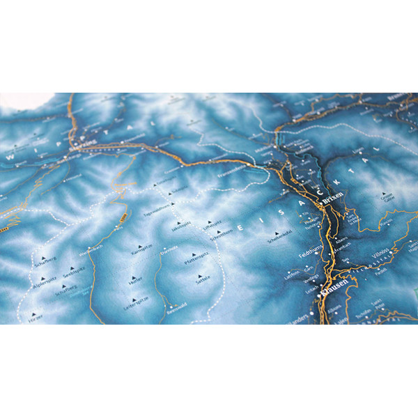 Marmota Maps Mappa Regionale Alto Adige Sci Blu