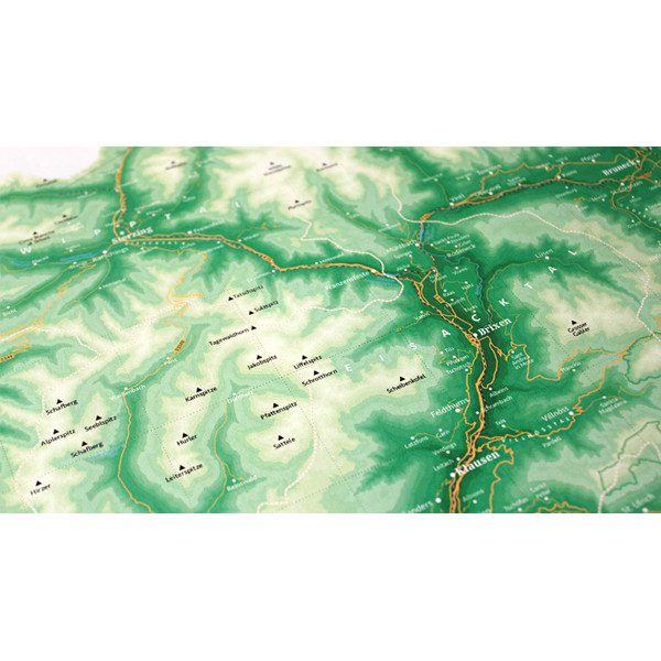 Marmota Maps Mappa Regionale Alto Adige Mountain Green