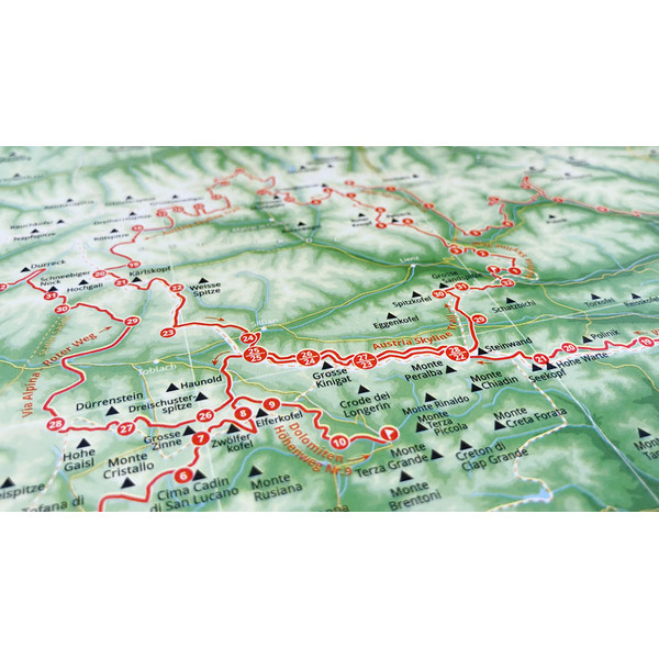 Marmota Maps Mappa Regionale Map of the Alps with 1001 Mountains and 20 Mountain trails