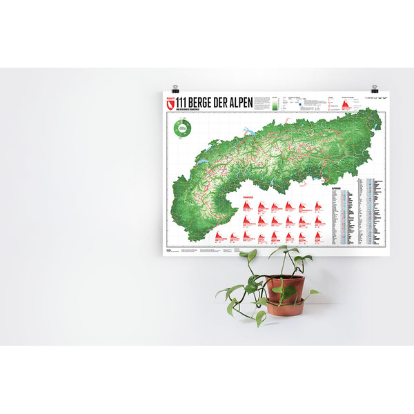 Marmota Maps Mappa delle Alpi 111 montagne e 20 sentieri escursionistici