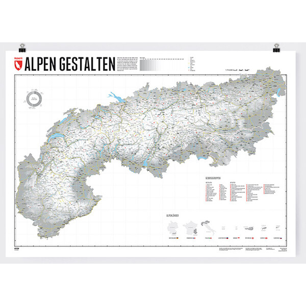 Marmota Maps Mappa Regionale Alpen gestalten (140x100cm)