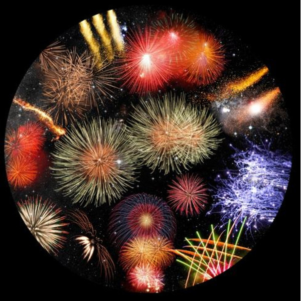 astrial Diapositiva per il Planetario Sega Homestar Fuochi d'artificio Scenic