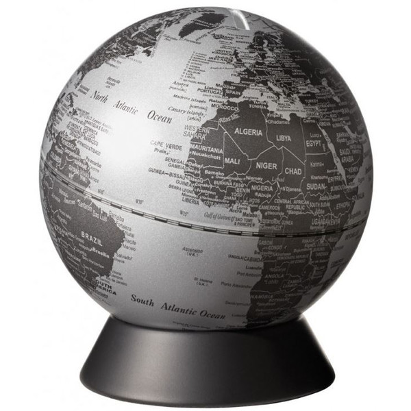 TROIKA Globo Salvadanaio Orion argento opaco 14 cm