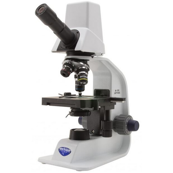 Optika Microscopio B-150D-MRPL, digitale, mono, batteria, fotocamera da 1,3 MP, 400x