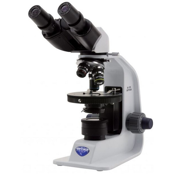 Optika Microscopio B-150P-BRPL, binoculare, polare, piano, batteria, 400x