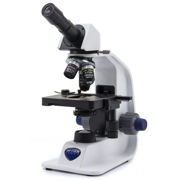 Optika Microscopio B-152R-PL, monoculare, piano, batteria, 400x