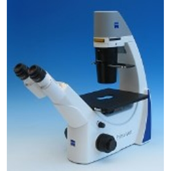 ZEISS Microscopio invertito Primovert bino Ph1, Ph2, 40x, 100x, 200x, 400x, Cond 0.4