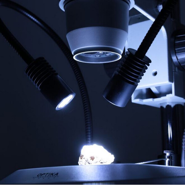 Optika Microscopio stereo zoom SZO-1, binoculare, 6,7-45x, Colonna di sostegno, senza illuminazione
