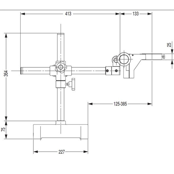 Nikon Stativo sbalzani  G-US2 , 1 braccio, Base senza porta testa