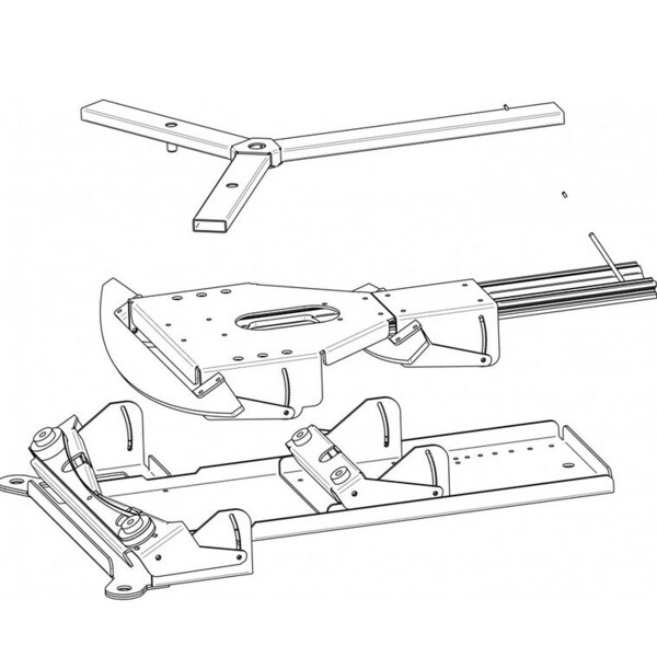 Geoptik Testa equatoriale Piattaforma per Dobson Eartha