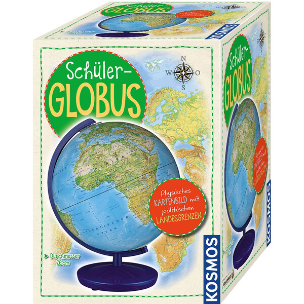 Kosmos Verlag Globo per Bambini Schülerglobus physisch 26cm