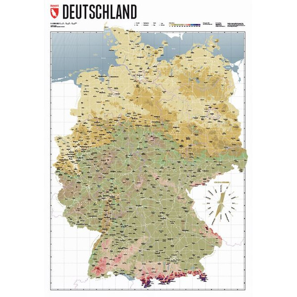 Marmota Maps Mappa Deutschlandkarte Atlas Retro