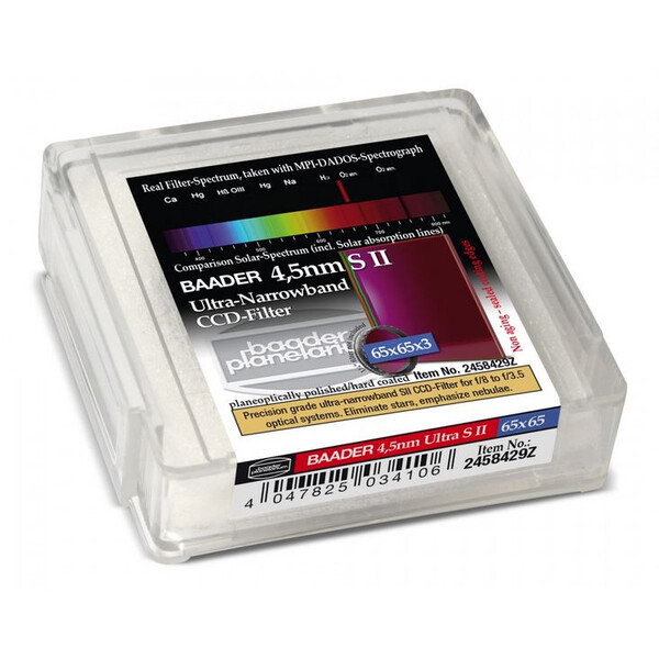 Baader Filtro Ultra-Narrowband 4.5nm S II CCD-Filter 65x65mm