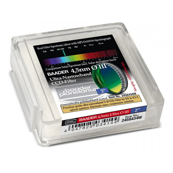 Baader Filtro OIII a banda ultra stretta da 4,5 nm 2".