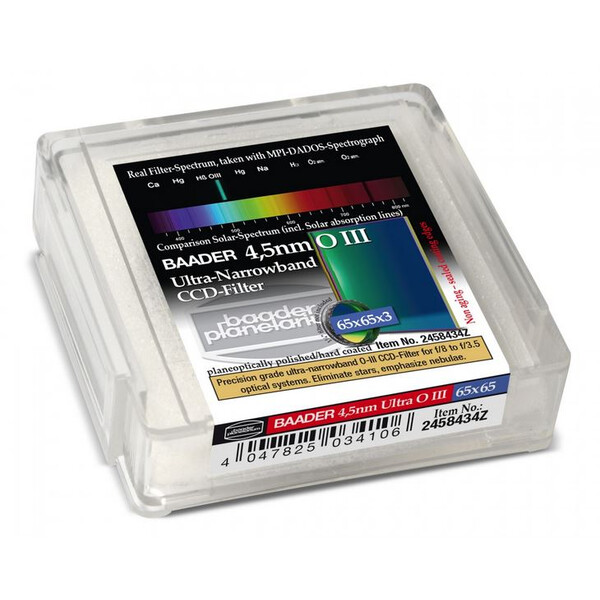 Baader Filtro OIII Ultra-Narrowband 4,5nm 65x65mm