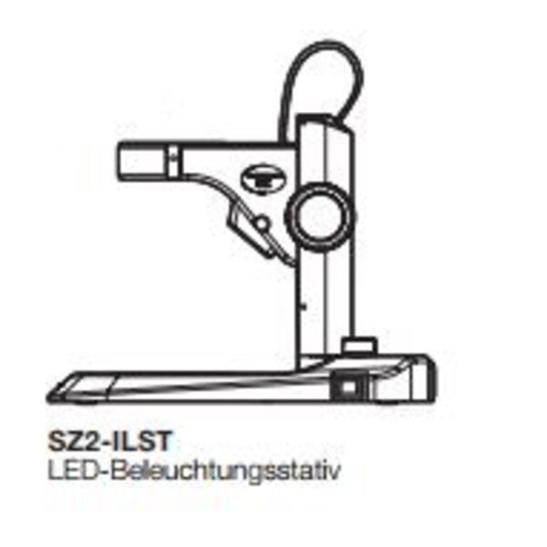 Evident Olympus Stativo colonna LED Illuminator Stand SZ2-ILST-8, reflected/transmitted light, rack & pinion