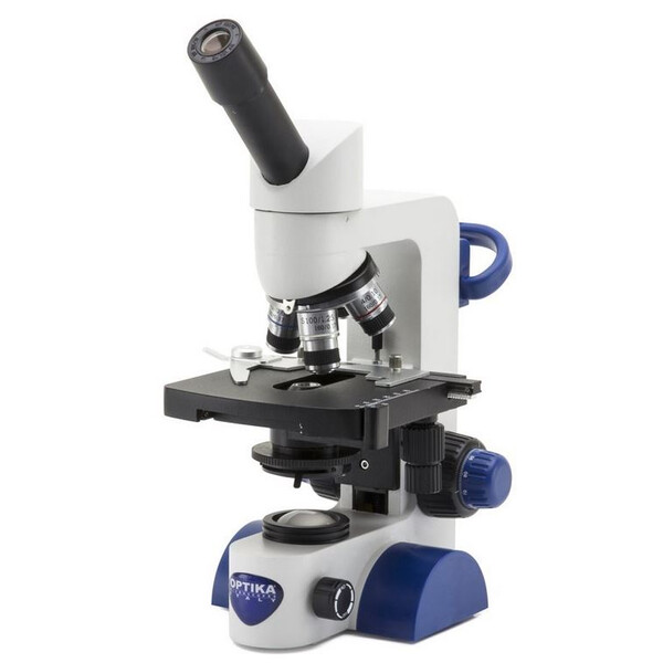 Optika Microscopio B-65, mono, 40-1000x, LED, Akku, Kreuztisch