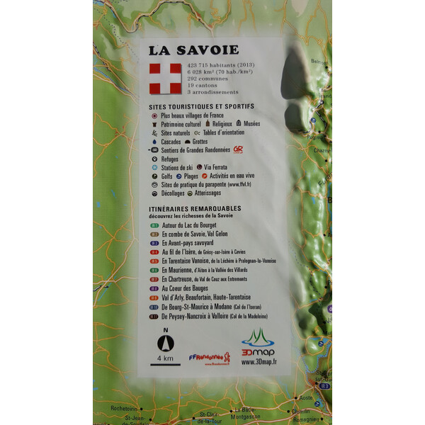 3Dmap Mappa Regionale La Savoie