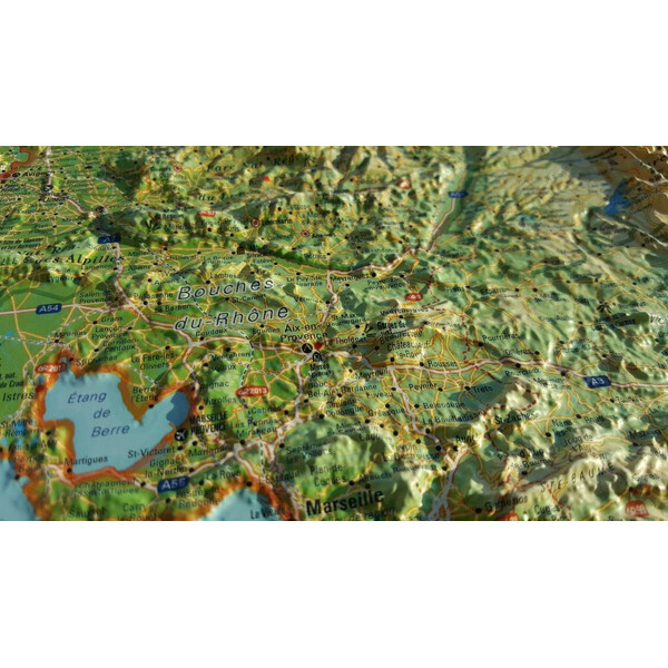 3Dmap Mappa Regionale La Provence-Alpes-Cotes d'Azur
