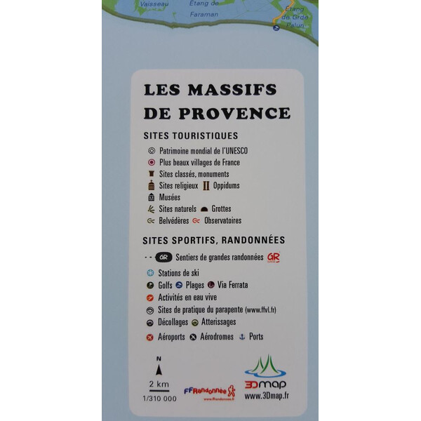 3Dmap Mappa Regionale Les Massifs de Provence