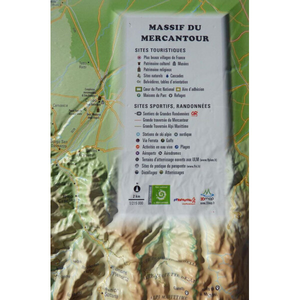 3Dmap Mappa Regionale Le Massif du Mercantour