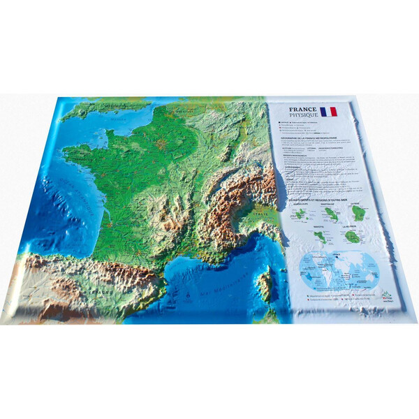 3Dmap Mappa La France Physique (petite)