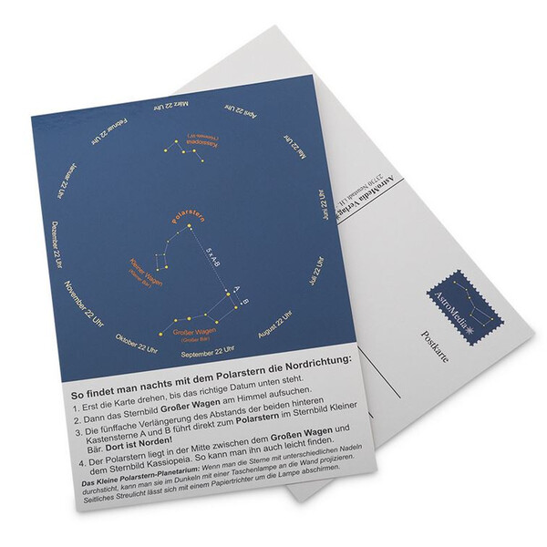 AstroMedia Carta Stellare Polarsternfinder Postkarte