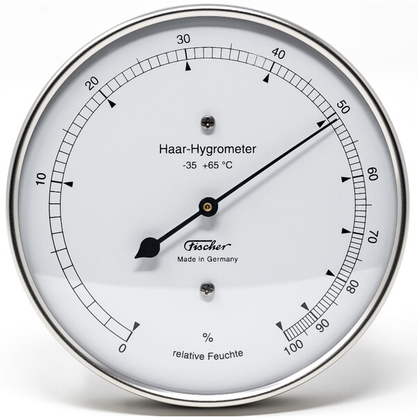 Fischer Stazione meteo Hair-Hygrometer Stainless Steel