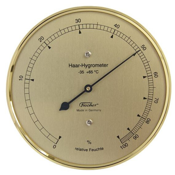 Fischer Stazione meteo Hair-Hygrometer brass