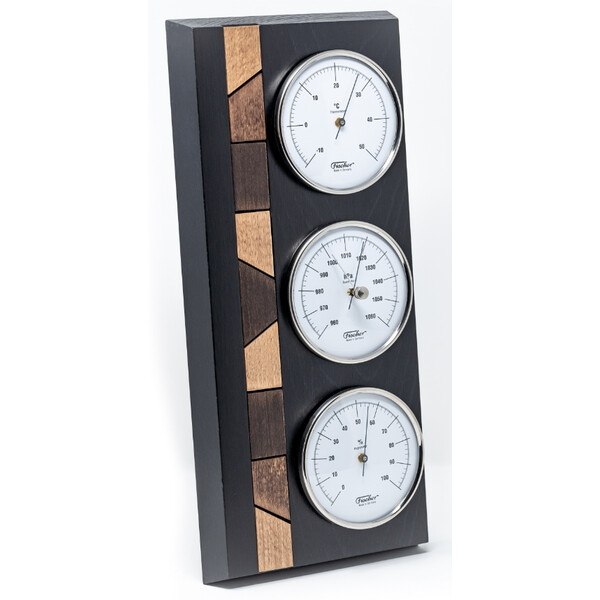 Fischer Stazione meteo in vero legno nero