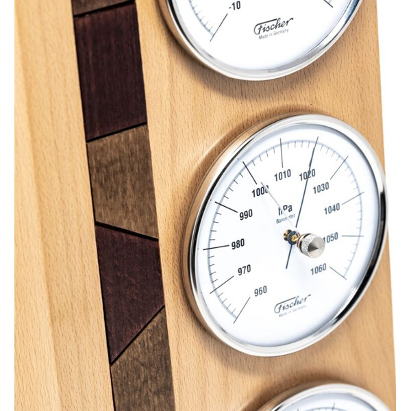 Fischer Stazione meteo in vero legno Faggio Natura