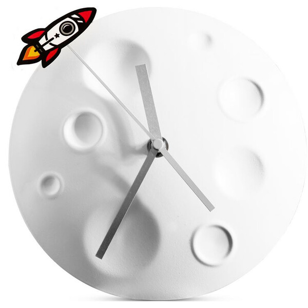 suck UK Orologio Rocket Moon Clock