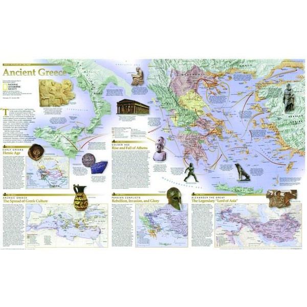 National Geographic Mappa Gracia, fronte/retro