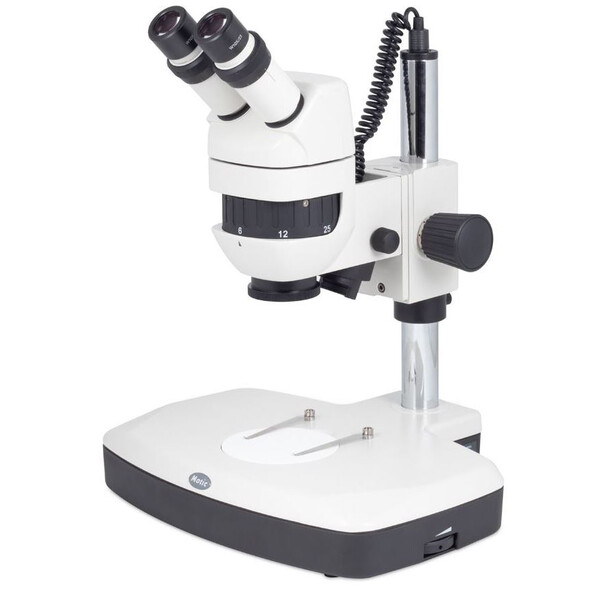 Motic Microscopio stereo zoom K-400 L, binoculare, CMO, 6x-50x
