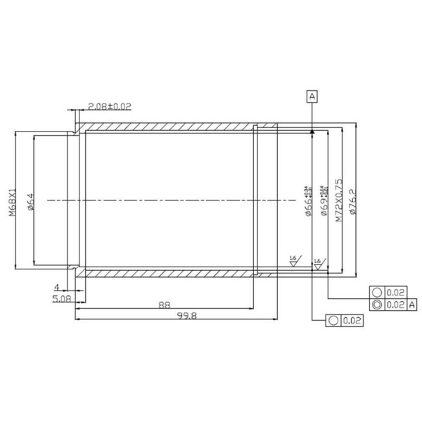 TS Optics Correttore di coma per telescopi Newton Riccardi Design 3"