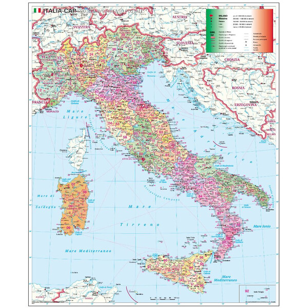 Stiefel Italia Mappa Codice Postale (Italiano)