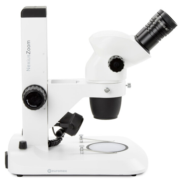 Euromex Microscopio stereo zoom NZ.1902-S, 6.7-45x, Cremagliera, Luce incidente e trasmessa, bino