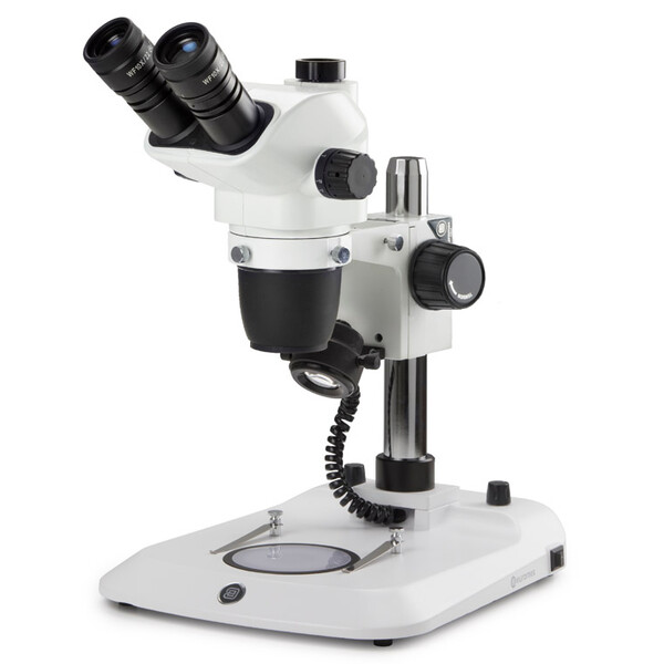 Euromex Microscopio stereo zoom NZ.1903-P, 6.7-45x, Colonna,  Luce incidente e trasmessa, trino