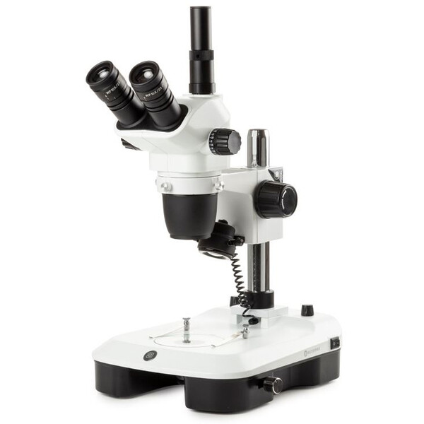 Euromex Microscopio stereo zoom NZ.1903-M, 6.7-45x, Colonna,  Luce incidente e trasmessa, trino, Specchio per campo scuro, Embriologia
