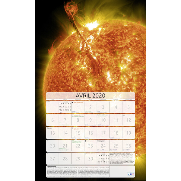 Amds édition  Calendario Astronomique 2020