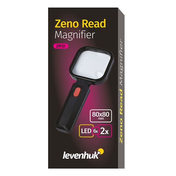 Levenhuk Lente d`Ingrandimento Zeno Read ZR10 White 80mm 2x / 6x