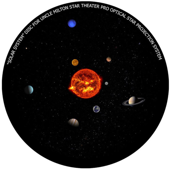 Omegon Diapositiva per l' Star Theater Pro con motivo Sistema Solare